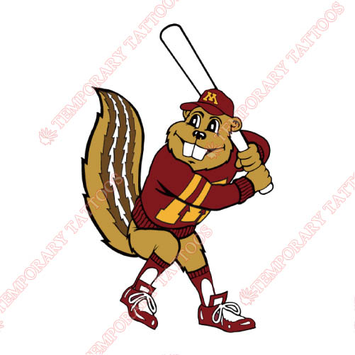 Minnesota Golden Gophers Customize Temporary Tattoos Stickers NO.5098